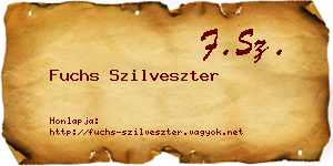 Fuchs Szilveszter névjegykártya